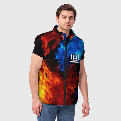 Мужской жилет HONDA / 3D-Черный – фото 3