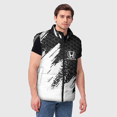 Мужской жилет HONDA / 3D-Светло-серый – фото 3