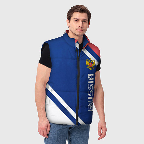 Мужской жилет RUSSIA SPORT / 3D-Черный – фото 3