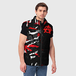 Мужской жилет Анархия, цвет: 3D-черный — фото 2