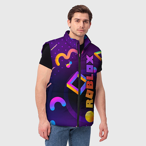 Мужской жилет Roblox / 3D-Черный – фото 3