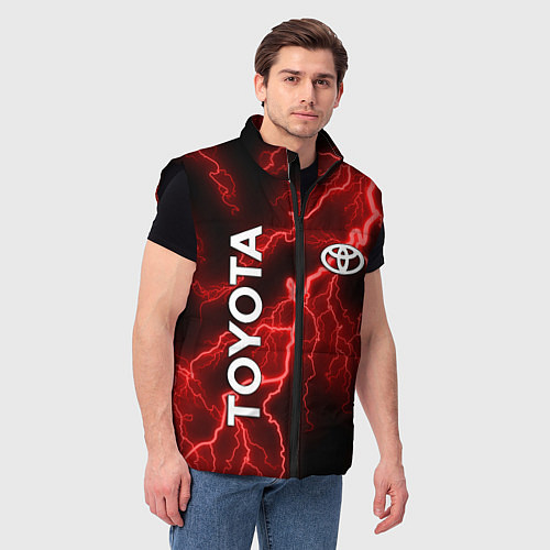 Мужской жилет TOYOTA / 3D-Черный – фото 3