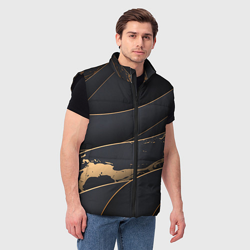 Мужской жилет Black gold / 3D-Черный – фото 3