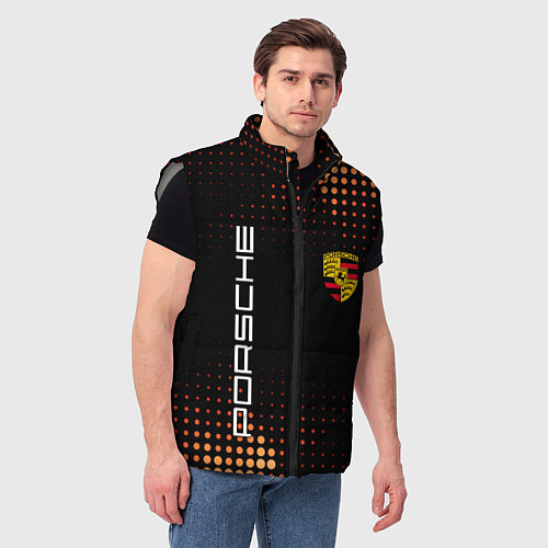 Мужской жилет PORSCHE / 3D-Светло-серый – фото 3