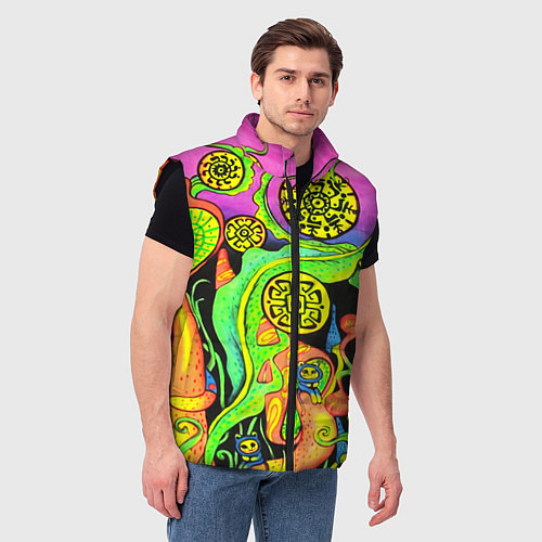 Мужской жилет КИСЛОТА КИСЛОТНЫЙ / 3D-Черный – фото 3