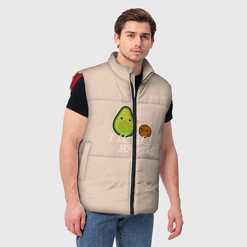 Мужской жилет Face Off - Ill miss you bro / 3D-Красный – фото 3