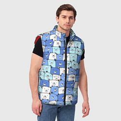 Мужской жилет МИШКИ, цвет: 3D-красный — фото 2