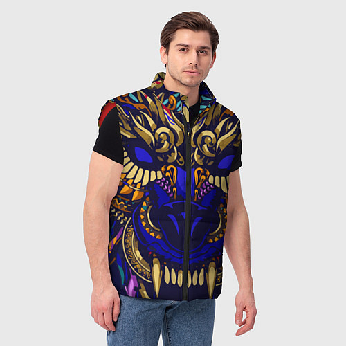 Мужской жилет Король волков / 3D-Красный – фото 3