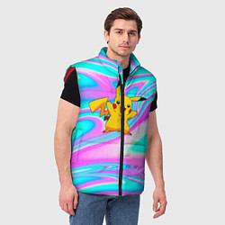 Мужской жилет Пикачу, цвет: 3D-красный — фото 2