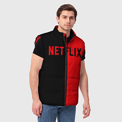 Мужской жилет NETFLIX, цвет: 3D-красный — фото 2