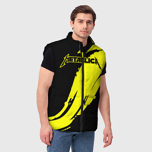 Мужской жилет Metallica / 3D-Черный – фото 3