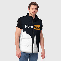 Мужской жилет Pornhub, цвет: 3D-черный — фото 2