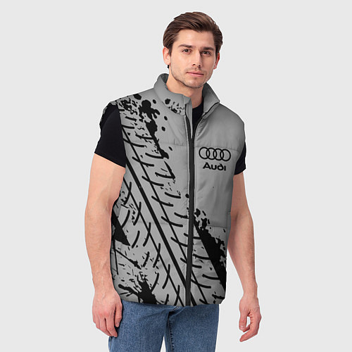 Мужской жилет AUDI АУДИ / 3D-Черный – фото 3