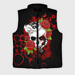 Мужской жилет Череп и змея, цвет: 3D-черный