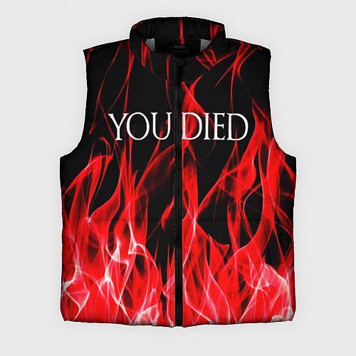 Мужской жилет YOU DIED / 3D-Светло-серый – фото 1