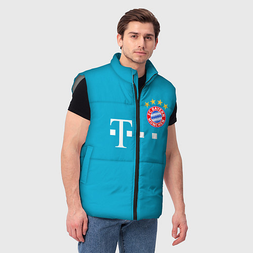 Мужской жилет Bayern Бавария 20-21 г / 3D-Светло-серый – фото 3