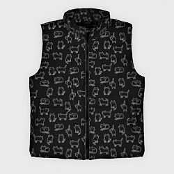 Мужской жилет Cats, цвет: 3D-черный