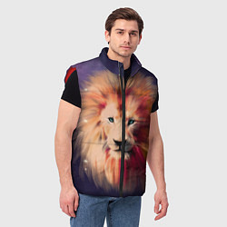 Мужской жилет Звездный Лев, цвет: 3D-красный — фото 2