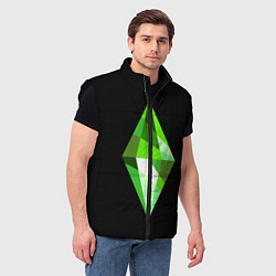Мужской жилет The Sims Plumbob, цвет: 3D-черный — фото 2