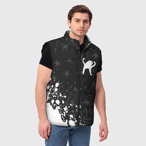 Мужской жилет ЪУЪ СЪУКА / 3D-Черный – фото 3