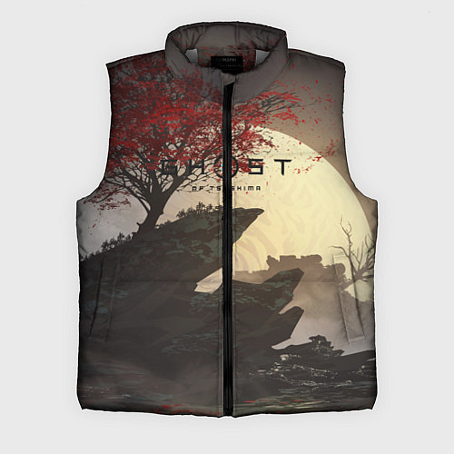 Мужской жилет Ghost of Tsushima / 3D-Светло-серый – фото 1