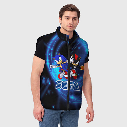 Мужской жилет Sonic SEGA / 3D-Черный – фото 3