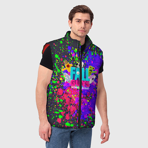 Мужской жилет Fall Guys / 3D-Красный – фото 3