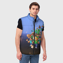 Мужской жилет Minecraft, цвет: 3D-черный — фото 2