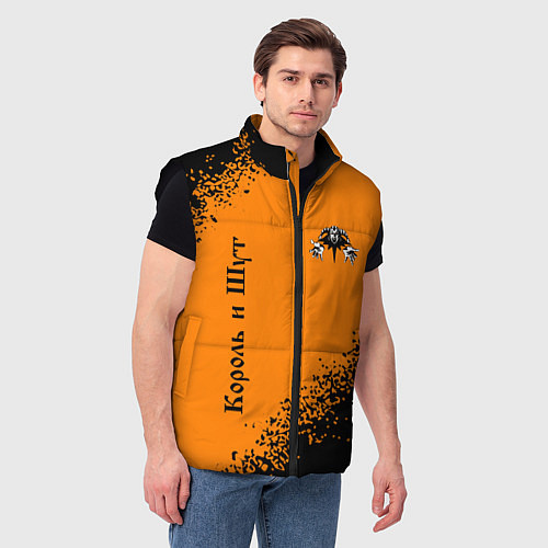 Мужской жилет КОРОЛЬ И ШУТ / 3D-Черный – фото 3