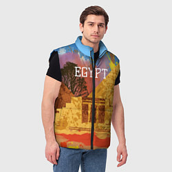 Мужской жилет Египет Пирамида Хеопса, цвет: 3D-черный — фото 2