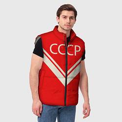 Мужской жилет СССР хоккейная форма, цвет: 3D-светло-серый — фото 2