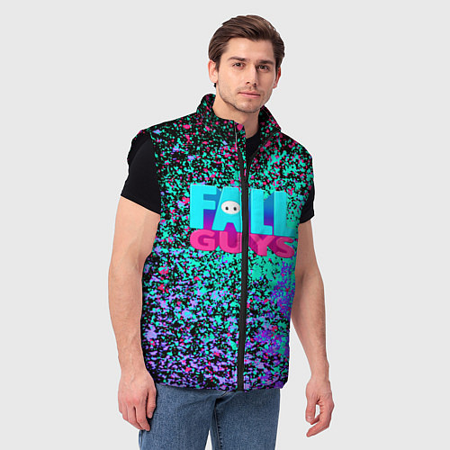 Мужской жилет Fall Guys / 3D-Черный – фото 3