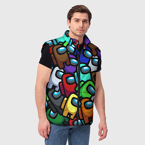 Мужской жилет Among us / 3D-Черный – фото 3