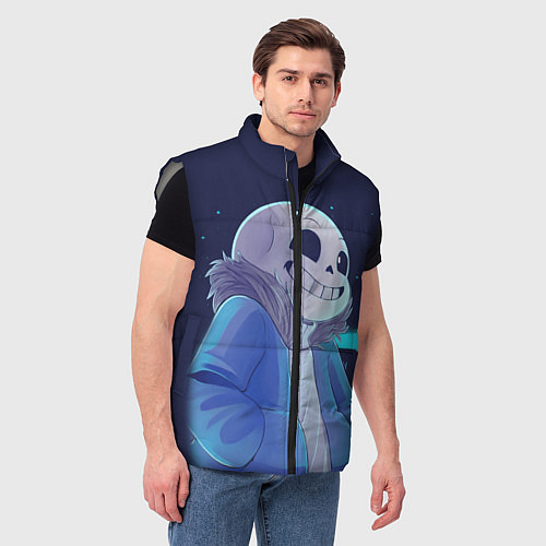 Мужской жилет UNDERTALE / 3D-Светло-серый – фото 3