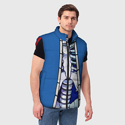 Мужской жилет КУРТКА САНСА SANS, цвет: 3D-красный — фото 2