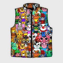 Мужской жилет ROBLOX PIGGY, цвет: 3D-черный