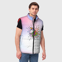 Мужской жилет Единорог, цвет: 3D-красный — фото 2