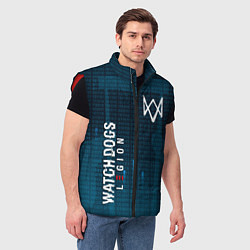 Мужской жилет WATCH DOGS: LEGION, цвет: 3D-красный — фото 2