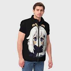 Мужской жилет Genshin Impact Paimon, цвет: 3D-черный — фото 2