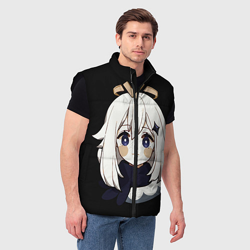 Мужской жилет Genshin Impact Paimon / 3D-Черный – фото 3