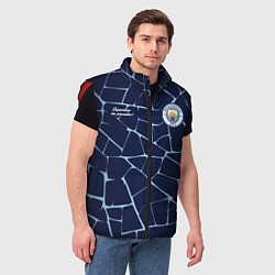 Мужской жилет MAN CITY, разминочная 2021, цвет: 3D-красный — фото 2