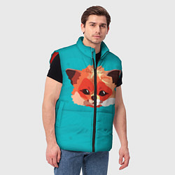 Мужской жилет Лисичка, цвет: 3D-красный — фото 2