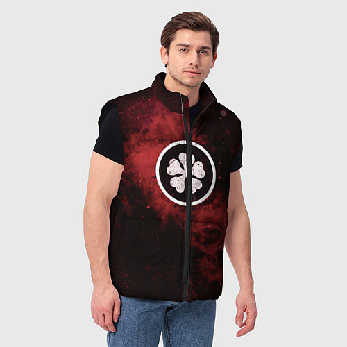 Мужской жилет Черный клевер / 3D-Черный – фото 3