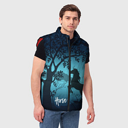 Мужской жилет Конь, цвет: 3D-красный — фото 2