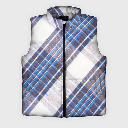 Мужской жилет Шотландка Z / 3D-Светло-серый – фото 1