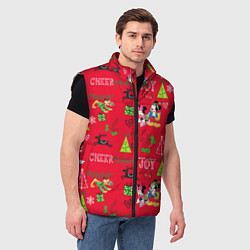 Мужской жилет Mickey & Minnie pattern, цвет: 3D-черный — фото 2