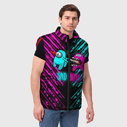 Мужской жилет Among us sad boys, цвет: 3D-красный — фото 2