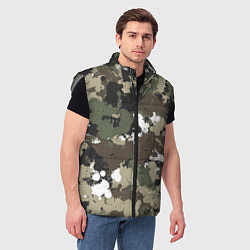 Мужской жилет Камуфляж с кляксами, цвет: 3D-светло-серый — фото 2