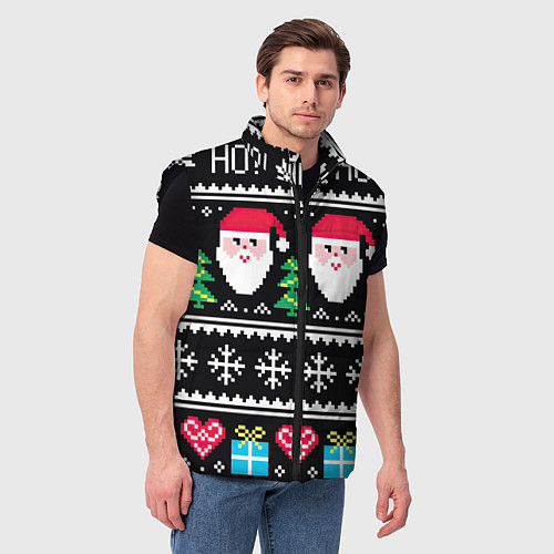 Мужской жилет Ho! Ho! Ho! / 3D-Черный – фото 3