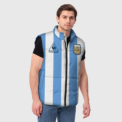 Мужской жилет Джерси Марадоны с автографом / 3D-Черный – фото 3